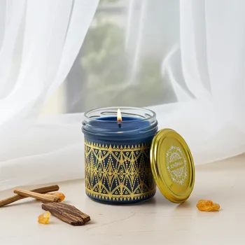 vonný vosk SCHMINKA Vonná sójová svíčka Oud, Santal a Ambra