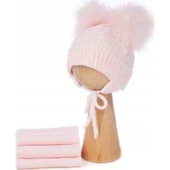 Čepice Zimní set čepice + šála podšitá fleecem