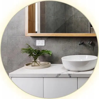 Zrcadlo Zrcadlo LED Kulaté LED Zrcadlo na Líčení Vizáž 50cm