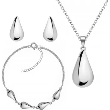 Souprava šperků Souprava šperků Mennica Bydgoska stříbro 925 se zirkony ve tvaru kapky