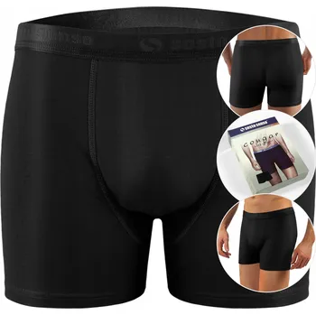 Boxerky Pánské boxerky Sesto Senso Cougar černé L