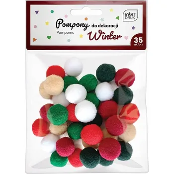 Obraz Bambule na zimní dekoraci 3 5 Kusů Interdruk