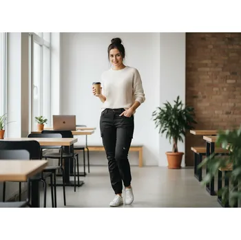 Dámská móda CXS Kalhoty CARGO CXS UMI LADY Velikost 48 černá