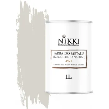 barva na kov Barva antikorozní barva na kov NIKKI 1 l BÍLO-ŠEDÁ RAL 9002 matná