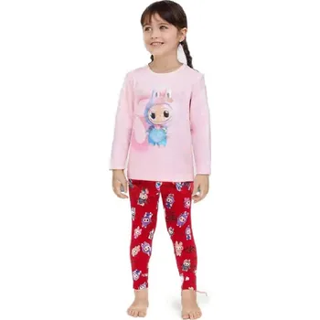 Dívčí oblečení DÍVČÍ LEGÍNY S OBRÁZKY PRO HOLČIČKY NOVINKA Barva: Tmavě růžová, Velikost: 104