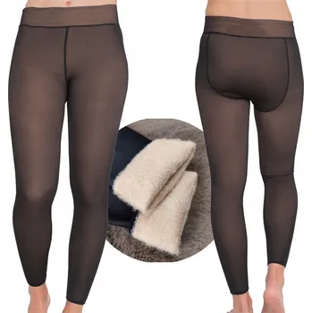 Dámské legíny Zateplené legíny s kožešinou Dámské teplé legíny Legíny Zimní Termo M/L