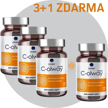 Colway Vitamín C-olway 3+1 ZDARMA 100% Přírodní Levotočiva Forma Vitamínu C