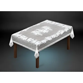 ubrus Žakárový ubrus JULIANA více rozměrů šedá MyBestHome Rozměr: 160x120 cm