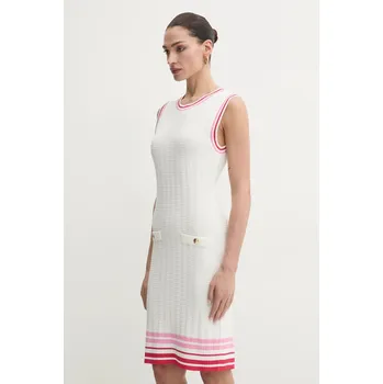 Dámské šaty Šaty Liu Jo béžová barva, mini, TA5088 MS36L TA5088.MS36L 01A, vel. XL