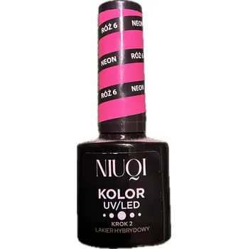 Lak na nehty NIUQI Hybridní lak na nehty UV/LED NEONOVÁ RŮŽOVÁ 6