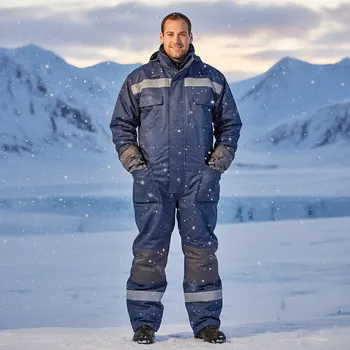 Pracovní kombinéza Portwest Overal SACHALIN (do - 40°C) Velikost XL modrá