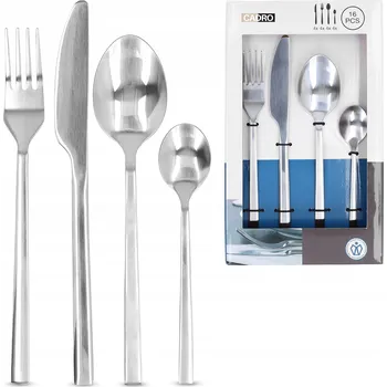 Příbor Sada příborů Cadro Sada příborů ocel číslo 16 el. stříbrná 16 el.