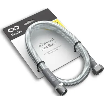 Plynová hadice FLEXIRA XCONNECT GAS BASIC připojovací hadice R1/2"-G1/2", 150cm, plynová, nerez