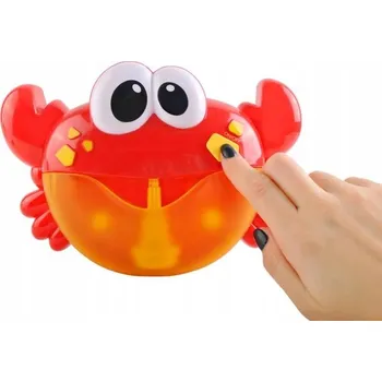 Hračka pro nejmenší Strojek na Výrobu Pěny Hrající Krab Bublifuk Hračka do koupele