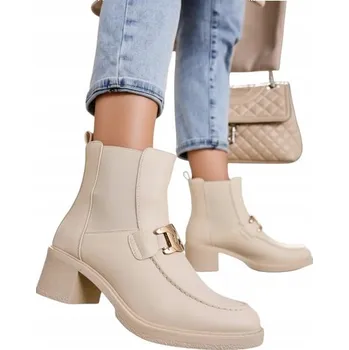 Dámská zimní obuv Royalfashion dámské kotníkové boty sloupek velikost 37