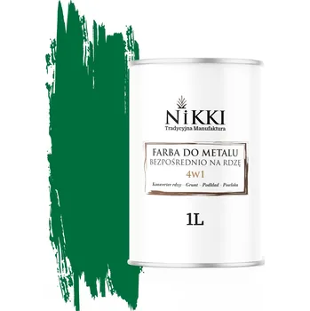 barva na kov Barva na kov NIKKI 1 l ZELENÁ RAL 6029 polomatná