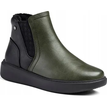 Dámská obuv Kotníkové Boty ZATEPLENÉ kožešinou super LEHKÉ a pohodlné ZIP Wojtyłko 40