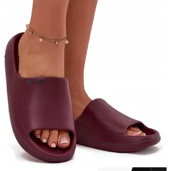 Dámské pantofle Dámské lehké pěnové NAZOUVÁKY do bazénu BIG STAR SS274422 vínové 36