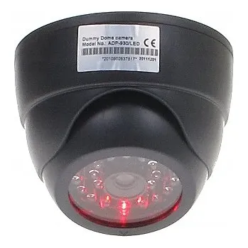 Bezpečnostní kamera MAKETA KAMERY KULOVÁ KOPULE S BLIKAJÍCÍ DIODOU