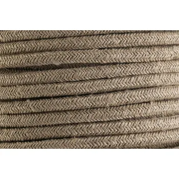 elektrický kabel Textilní kabel Len opředený 2x0,75 a 3x0,75mm2, Počet vodičů v kabelu 3 vodiče v kabelu (3x0,75mm2)