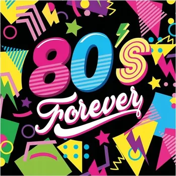 Papírový ubrousek Papírové ubrousky Fiestas Guirca 80's Forever 33 x 33 cm 12 kusů