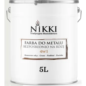 barva na kov Barva na kov NIKKI antikorozní bílá signální RAL9003 5 l