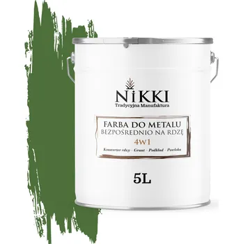barva na kov Barva na kov NIKKI 5 l ZELENÁ TRAVNATÁ RAL6010 saténová