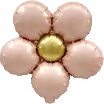 Balónek FÓLIOVÝ BALÓNEK KVĚTINA 43X50CM RŮŽOVÝ