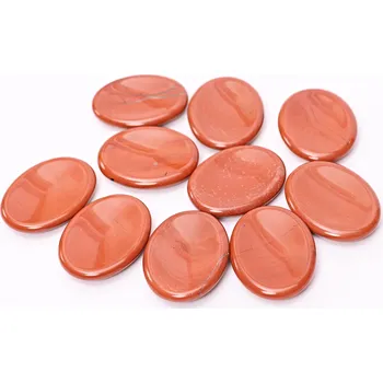 Drahý kámen Magieprirody.cz Masážní kámen Jaspis hmatka 45x35 mm #ZM45