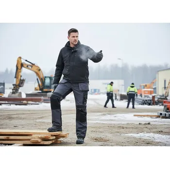 montérky CXS Kalhoty NIKOLAS WINTER pas Velikost 60/62 černá/zelená