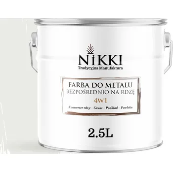 barva na kov Barva na kov NIKKI 2,5 l BÍLÁ SIGNÁLNÍ RAL 9003 VYSOKÝ lesk