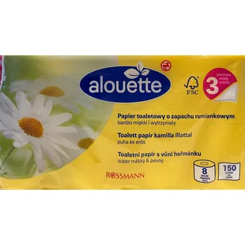 Toaletní papír Vlhčený toaletní papír Alouette 8 ks