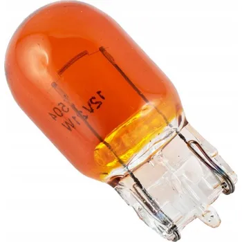 Autožárovka ŽÁROVKA 21W CELOSKLENĚNÁ WY21W 12V BC ORANŽOVÁ