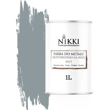 barva na kov Barva na kov NIKKI 1 l ŠEDOMODRÁ RAL 7001 matná