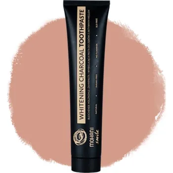 zubní pasta Mohani Smile Whitening Charcoal Toothpaste přírodní bělící pasta s aktivním uhlím 75 Ml