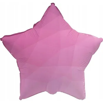 Balónek Fóliový balónek Hvězda Růžový Gradient 45 cm Narozeniny Oslava