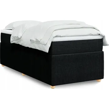 Ložnice Čalouněná jednolůžková postel VidaXL 80x200 cm černá