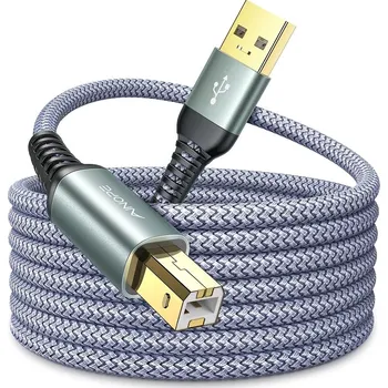 Datový kabel AINOPE USB 2.0 A-B kabel k tiskárně 3m, nylonový, odolný