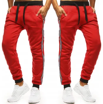 DStreet pánské tepláky červené barvy velikost XL