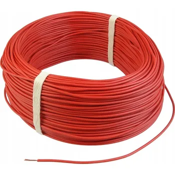 elektrický kabel Instalační kabel lanko LGY 2,5mm2 500V TEXSIM červený (role 100m)