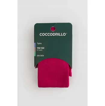 Coccodrillo dětské punčocháče růžové polyamidové, velikost 98