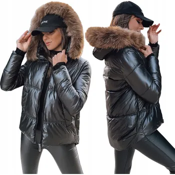 Dámský kabát DStreet dámská prošívaná bunda s kapucí TY3953 velikost S