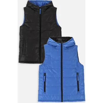 Dámská vesta Coccodrillo vesta polyester modrý, velikost 140