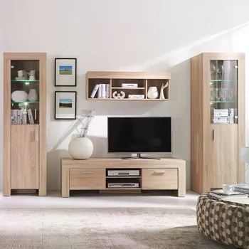 Obývací stěna Obývací stěna CEZAR s | sestava A | 4 díly | sonoma