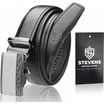 Opasek KOŽENÝ PÁSEK KE KALHOTÁM AUTOMATICKÝ STEVENS 105 cm 5C Q3