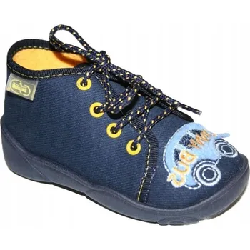Chlapecká obuv Befado dětské papuče (bačkory) na šněrování, modré, velikost 26