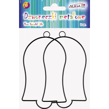 Vánoční dekorace Dekorace Zvonečky kovové 9 cm 2 ks 592819