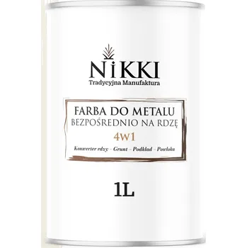 barva na kov Barva na kov NIKKI antikorozní 1 l bílá alpská RAL 9010 lesk