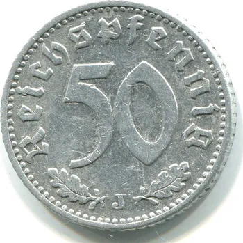 NĚMECKO. 50 Pfennig 1935/J.