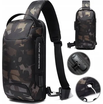 Batoh městský přes jedno rameno Bange BG-22085 USB zámek proti krádeži mor